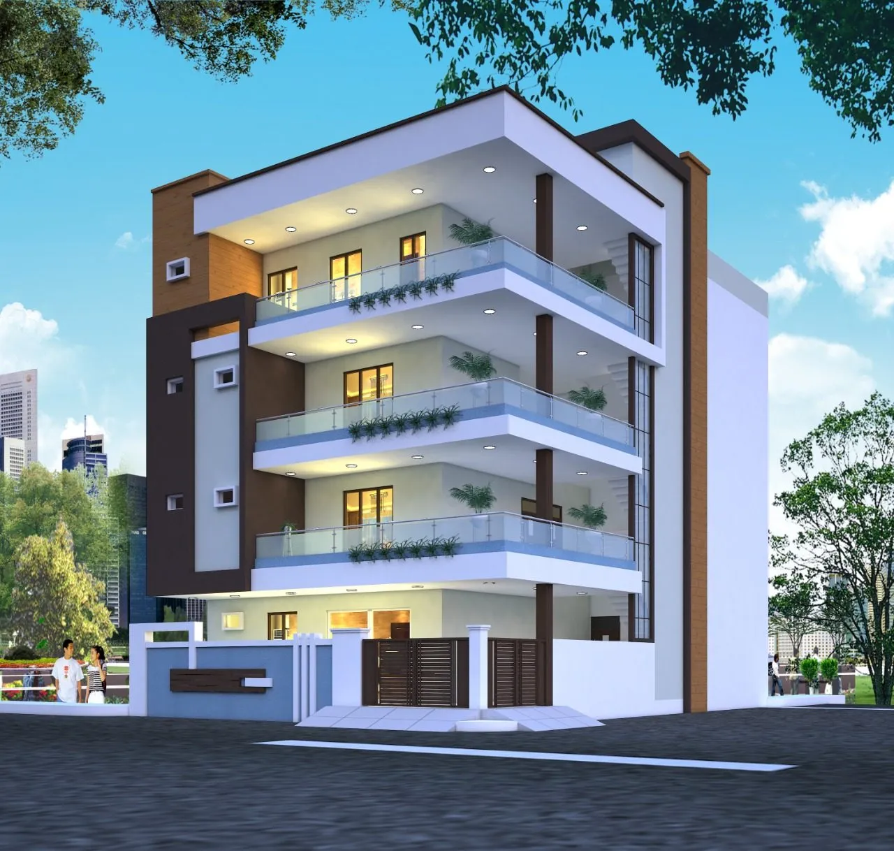Pioneer Architects — residential 3D elevation