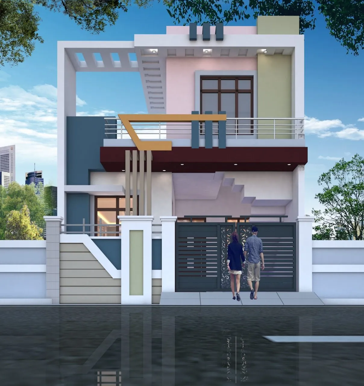 Pioneer Architects — residential 3D elevation