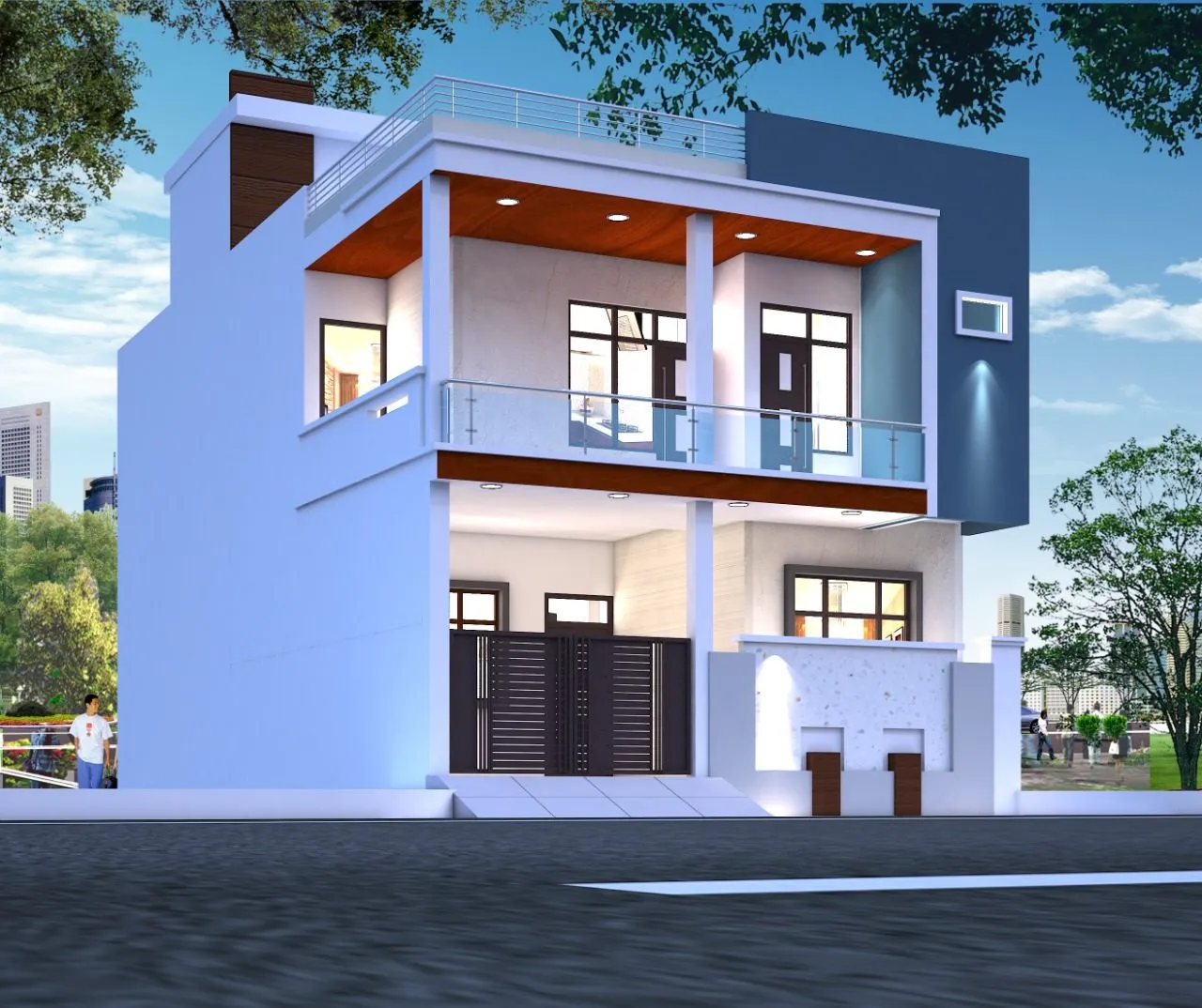 Pioneer Architects — residential 3D elevation