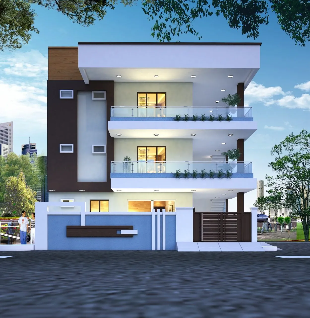Pioneer Architects — residential 3D elevation