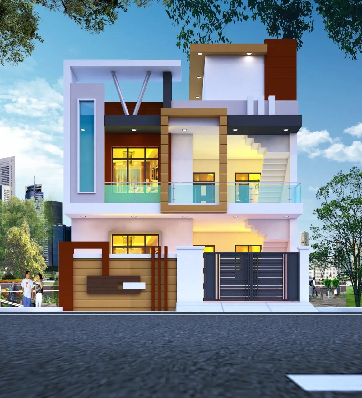 Pioneer Architects — residential 3D elevation
