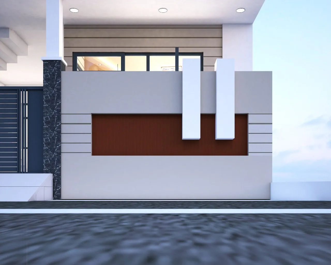 Pioneer Architects — residential 3D elevation