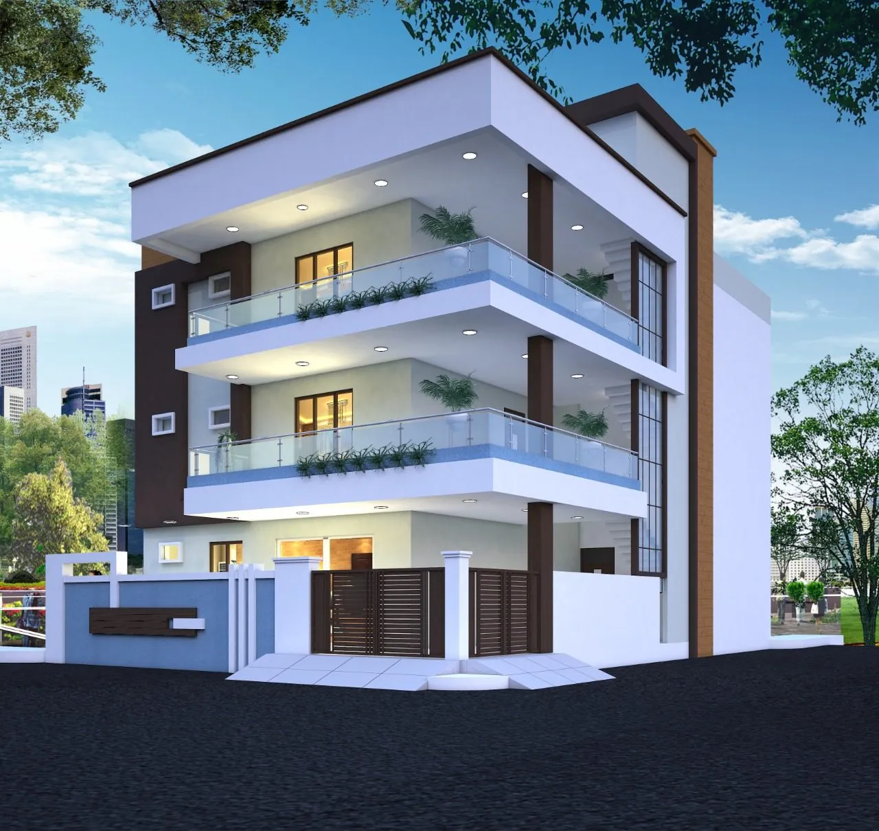 Pioneer Architects — residential 3D elevation