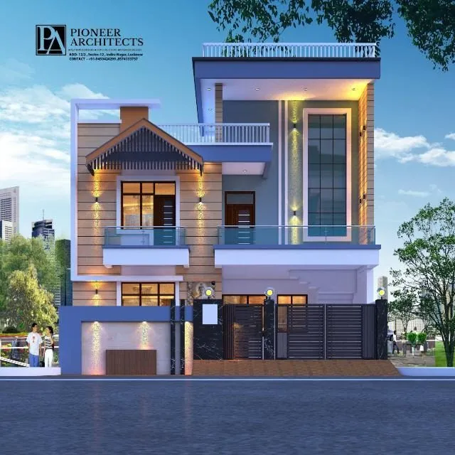 Pioneer Architects — residential 3D elevation