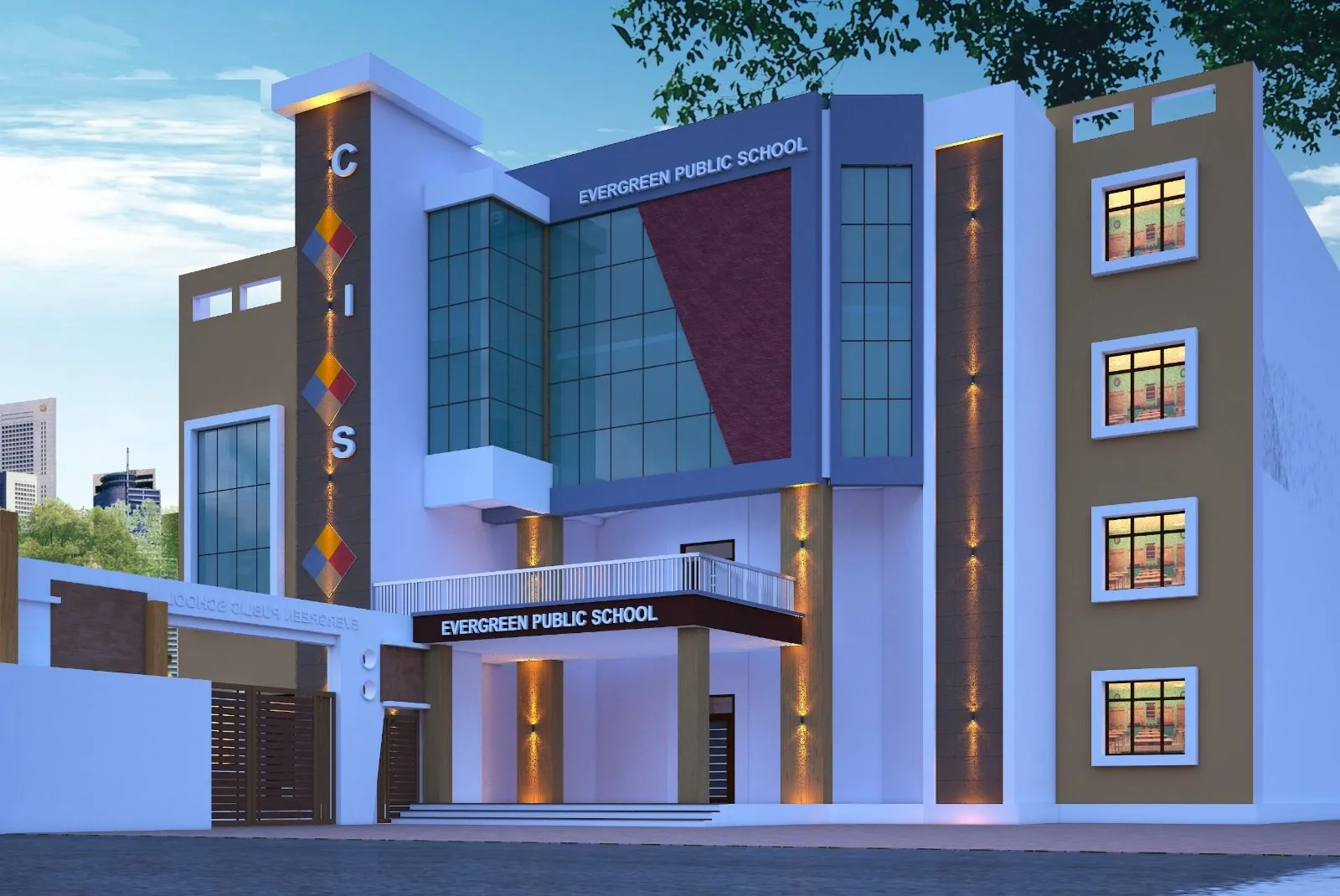 Pioneer Architects — residential 3D elevation