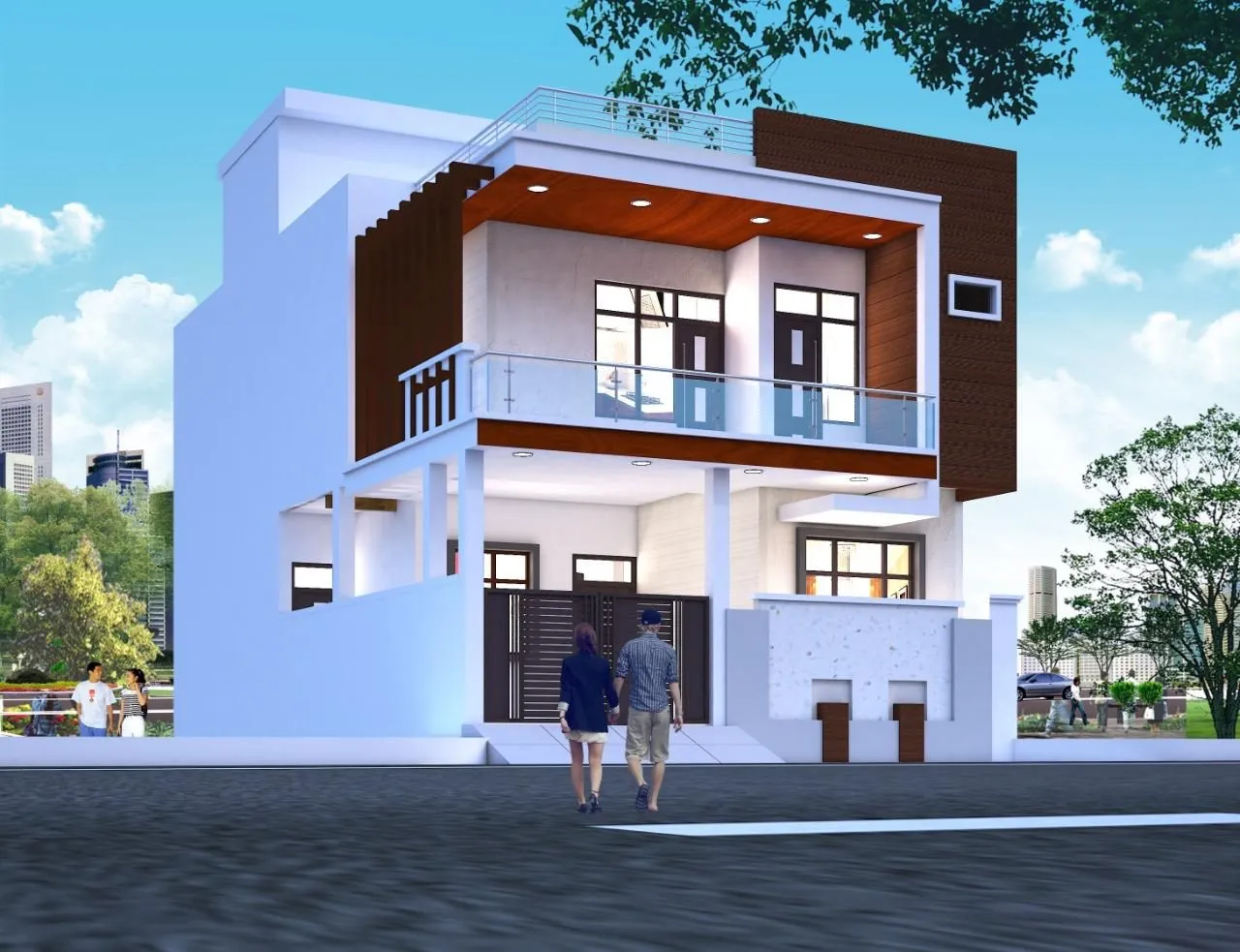 Pioneer Architects — residential 3D elevation