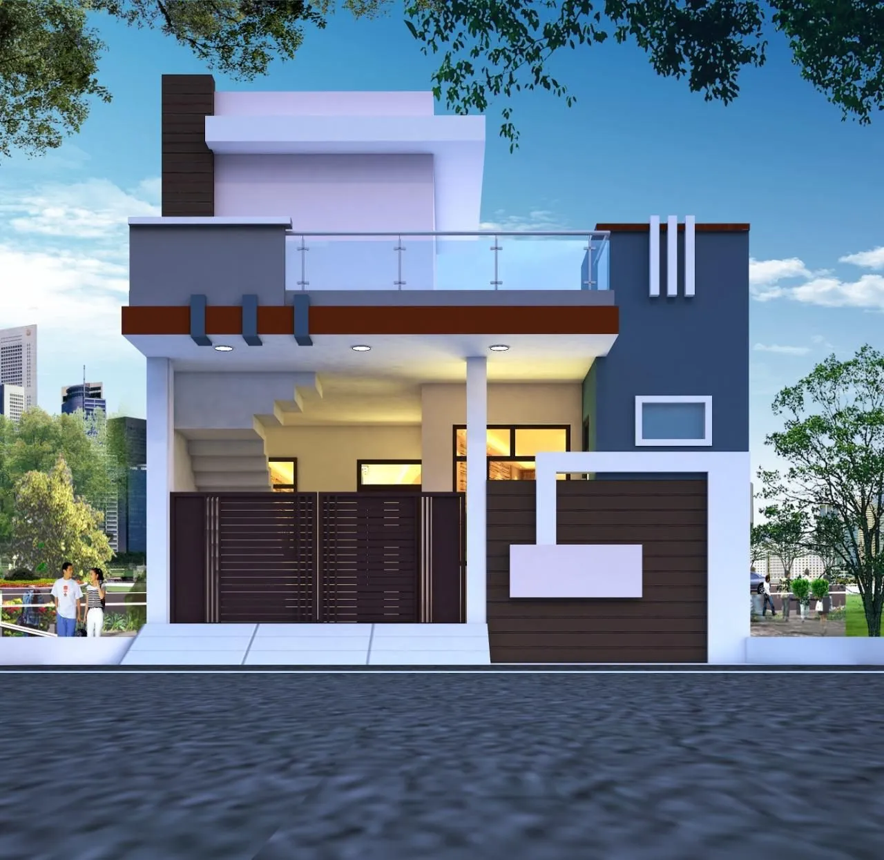 Pioneer Architects — residential 3D elevation